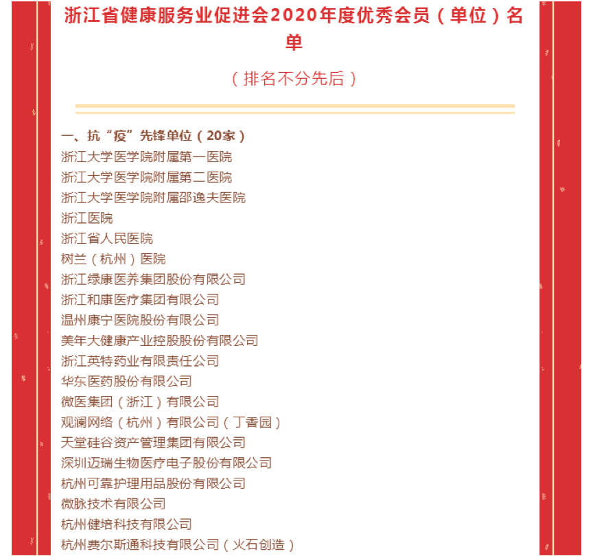【動(dòng)態(tài)新聞】天堂硅谷榮膺浙江省健促會(huì)“抗疫先鋒單位”稱號(hào)